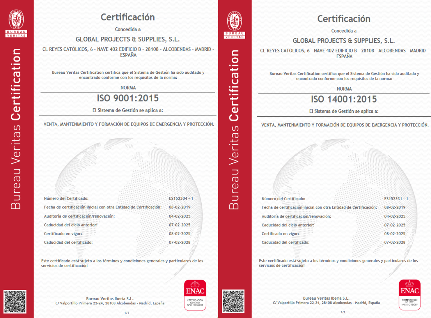 Certificados ISO