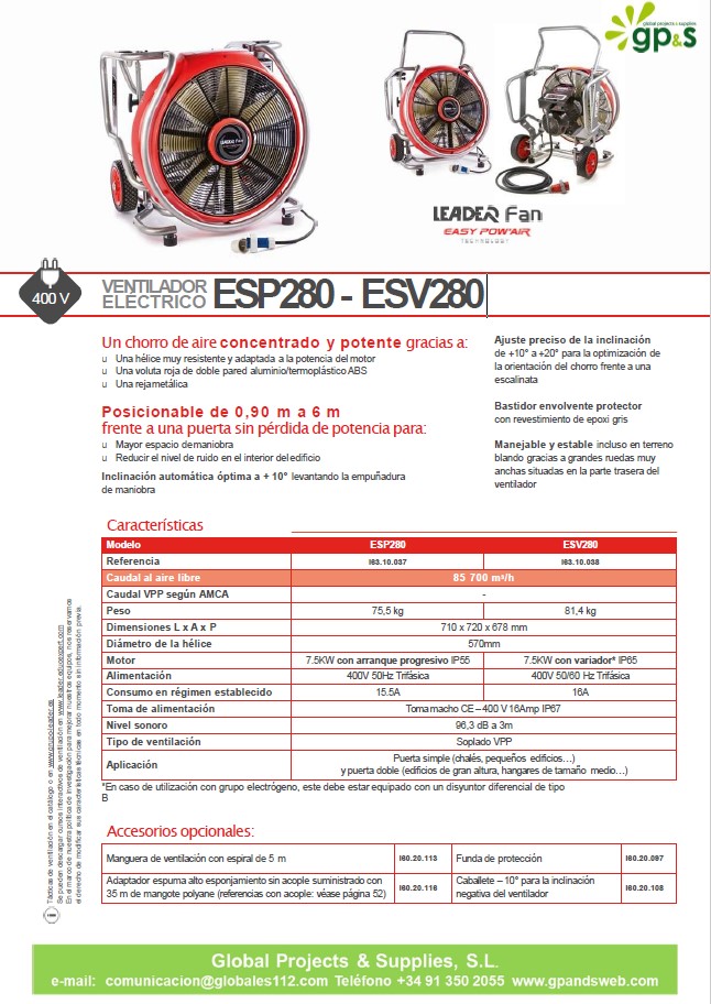 ESP280 -ESV280